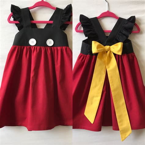 Mickey Mouse Dress Disney Dress Baby Girls Dress Girls | Etsy