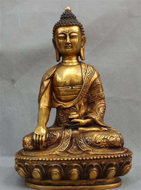 USPS To USA S2087 11 Tibet Tibetan Buddhism Bronze Gilt Shakyamuni