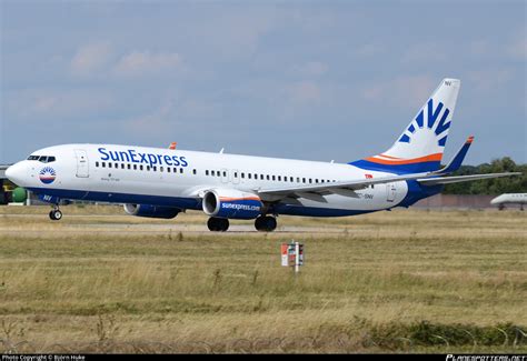 Tc Snv Sunexpress Boeing J Wl Photo By Bj Rn Huke Id