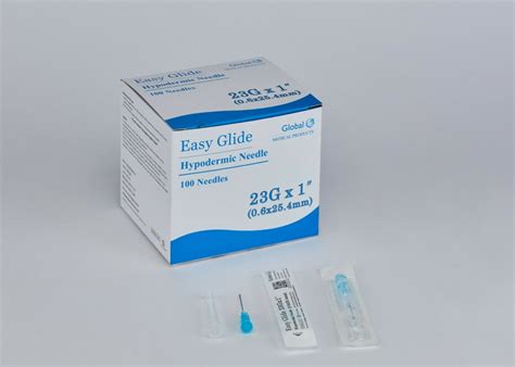 Easy Glide 23g X 1 Hypodermic Needles Box Of 100 Medical Sales Supply