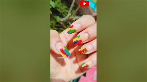 Holi Special Nail Art 💅💅😍😍 Sumanasworld Trending Nailart Ytshorts Nails Youtube