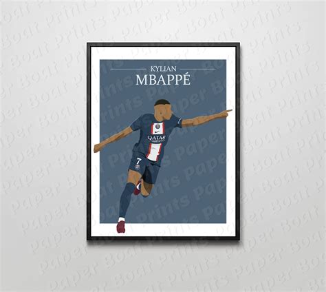 Kylian Mbappé Psg Poster Print Etsy Uk