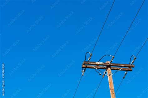 High Voltage Wooden Utility Pole Column Or Post With Parallel Single