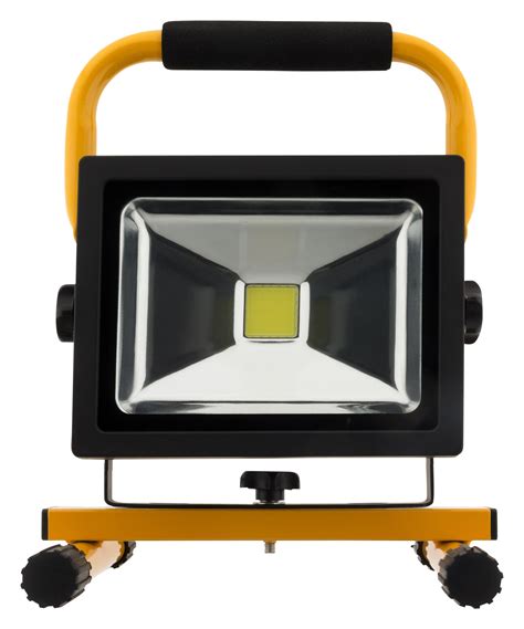 Projecteur LED 20W Noir Chantier Rechargeable IP65 ELEXITY