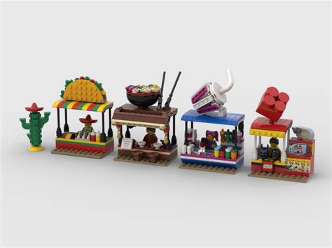 Lego Moc Market Stand Pack 7 By Gabizon Rebrickable Build With Lego