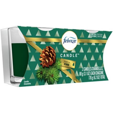 Febreze Limited Edition Fresh Cut Pine Candles, 2 ct / 3.1 oz - Kroger