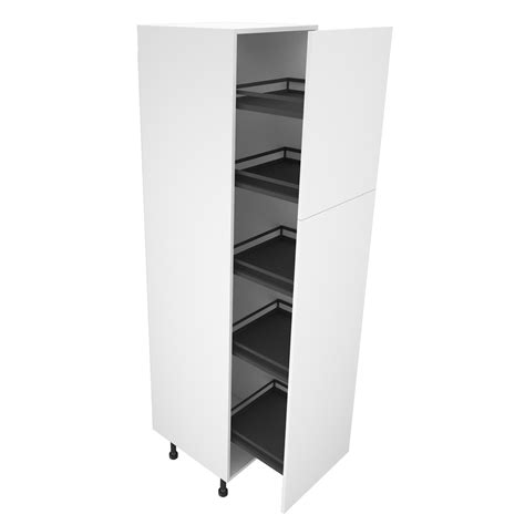 Mm Type Larder Tall Unit With Pull Out Graphite Wirework Purity