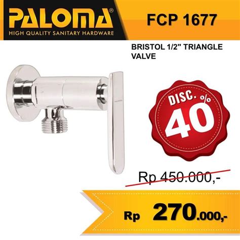 Jual Stop Keran Toilet Wc Jet Shower Valve Tembok Kran Air Paloma Fcp