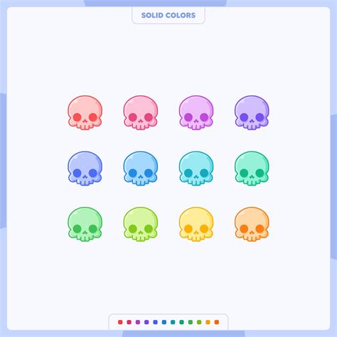 Skulls Sub Badges For Twitch Twitch Sub Bit Badges Cute Sub Badges