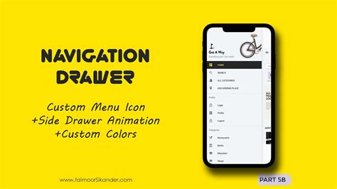 B Custom Navigation Drawer Android Studio City Guide App Youtube