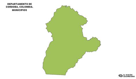 Mapas Del Departamento De Córdoba El Rincón Colombiano