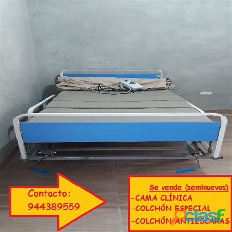 Cama Clinica Antiescaras Articulable Porta Sueros Posot Class