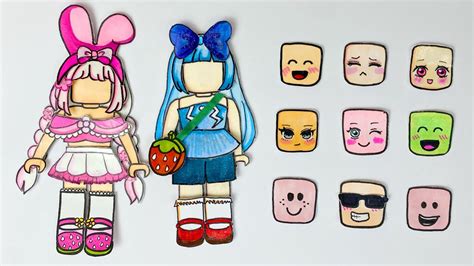 Paper Diy Roblox Paper Dolls Outfit Play Book How To Make Paper Doll