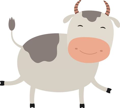 Funny Cow Cartoon Vector Art At Vecteezy