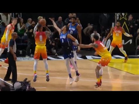 Damian Lillard Sealed The Game Winning Shothalfcourt Shot Highlights Nba All Star Game Feb19