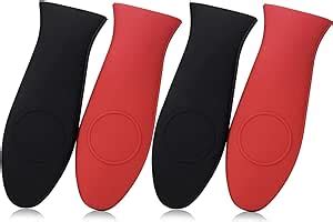 Amazon Skemix Packs Silicone Hot Handle Holder Kitchen Heat Resistant Fry Pan Milk Pot