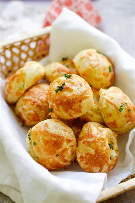 Cheese Puffs Gougeres Easy Delicious Recipes