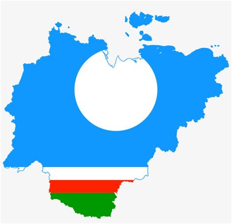 Flag Map Of Sakha Map Of Yakutia With Flags Free Transparent Png