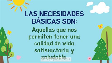 Satisfacci N De Necesidades B Sicas Alimentaci N Nueva Escuela