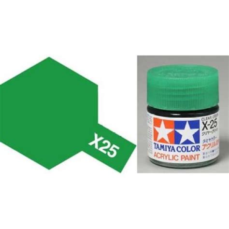 X Clear Green Acrylic Paint Gloss Ml Tamiya Dream Trains