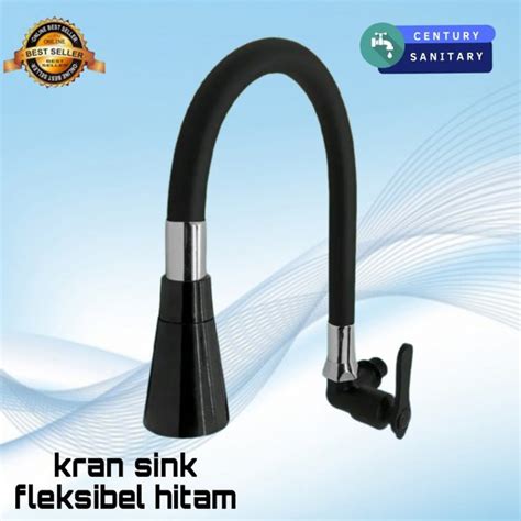 Jual Kran Angsa Fleksibel Stainless Hitam Kran Cuci Piring Kran Sink Di