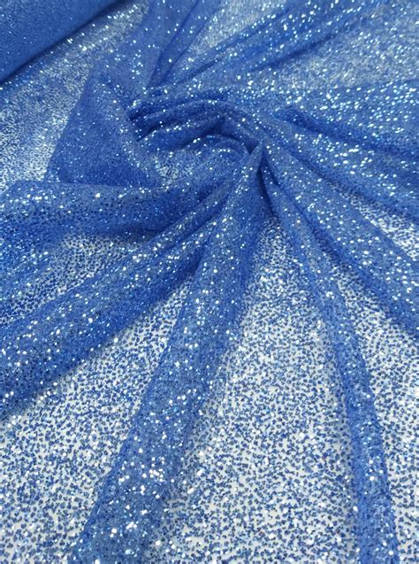 Tule Glitter Azul Serenity Pesado S Tecidos Todo Site Em X