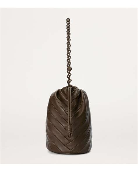 Loewe Medium Leather Flamenco Bucket Bag In Brown Lyst