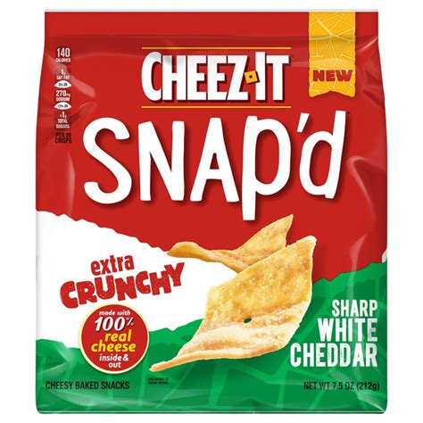 Save On Cheez It Snap D Sharp White Cheddar Cheesy Baked Crackers Order