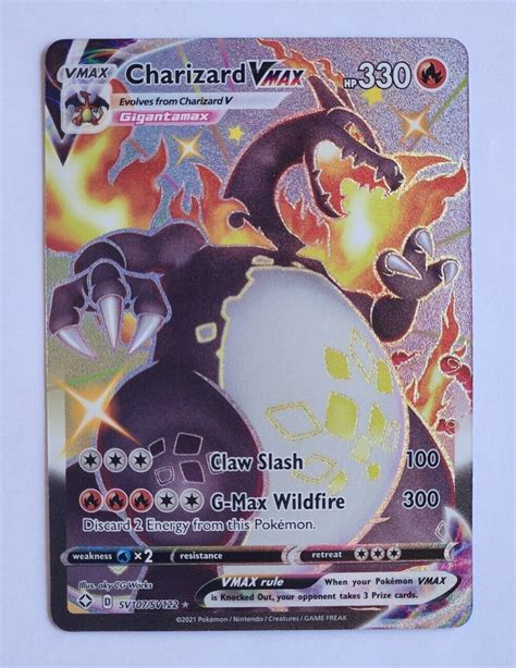 Mavin Pokémon TCG Charizard VMAX Shining Fates SV107 SV122 Shiny Holo