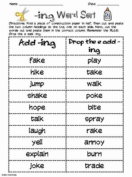 Suffix Ing Worksheets Luxury Best Of Suffix Ing Worksheets For First