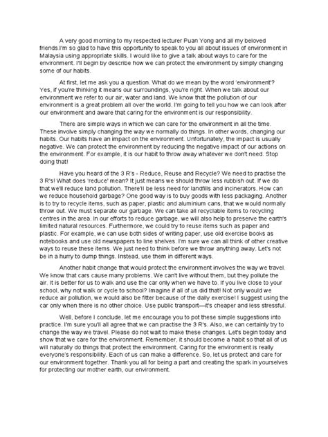 Speech Pdf Recycling Reuse
