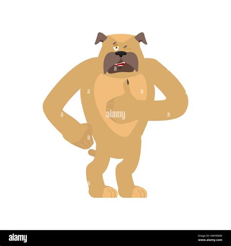 Dog Thumbs Up And Winks Pet Happy Emoji Bulldog Vector Illustration