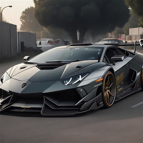 Premium Photo A Wide Body Lamborghini