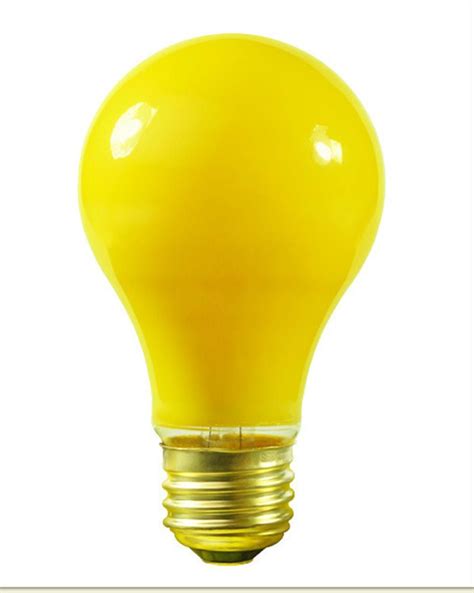 Pack Of 25 Opaque Yellow E26 Base Replacement A19 Light Bulbs 25