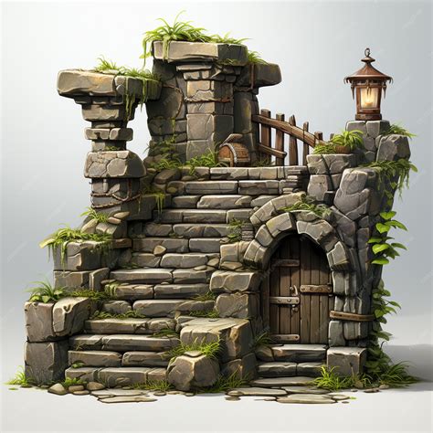 Premium Ai Image Stairs Game Assets