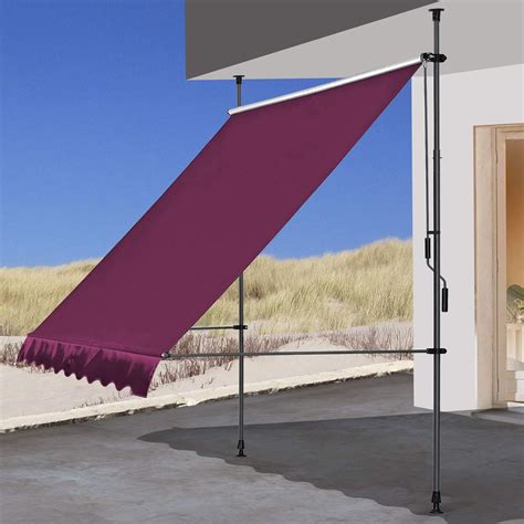 Quick Star Clamp Awning Balcony Sunshade Telescopic Canopy X Cm No