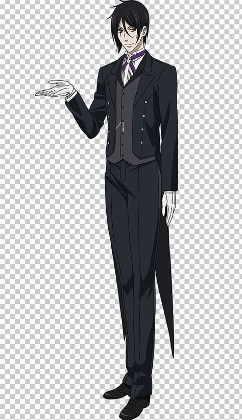 Sebastian Michaelis Ciel Phantomhive Black Butler Costume Cosplay PNG