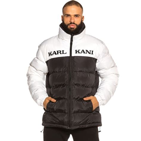 Chaqueta Karl Kani Retro Reversible Puffer Jacket Fw19 Blackwhite