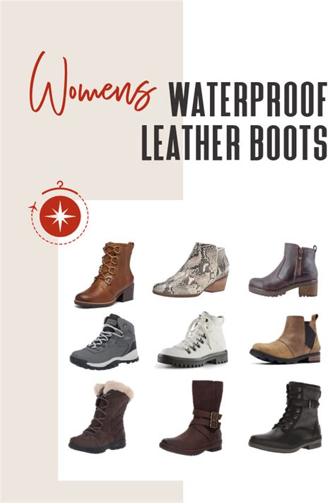 Women's Waterproof Leather Boots for the Rain and Snow