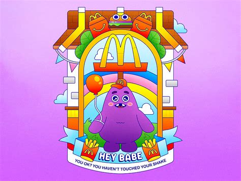 Happy Birthday Grimace! by Kelly Nichols on Dribbble