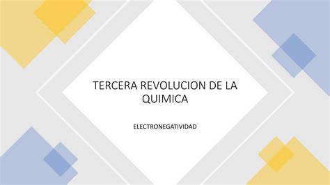 Tercera Revolucion De La Quimica Tercero De Secundaria Quimica Ppt