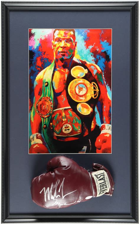 Mike Tyson Signed Custom Framed Everlast Muhammad Ali Edition Boxing