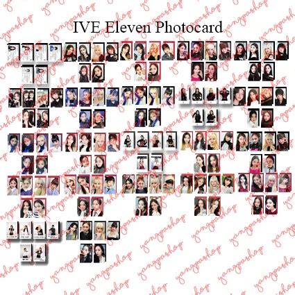 Jual Ready Set Ive Eleven Ivee Photocard Unofficial Fanmade