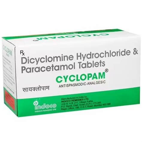 10mg Dicyclomine Hydrochloride Paracetamol Tablets At Best Price In Thatipaka