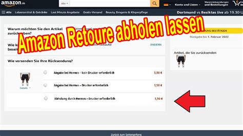 Amazon Retoure Abholen Lassen Anleitung Amazon R Cksendung Paket