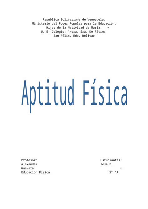 DOCX Aptitud Fisica DOKUMEN TIPS