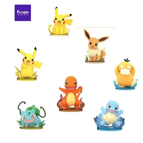 Figurines D Action Pok Mon Pikachu Eevee Psyresines Bulbasaur Salam Che