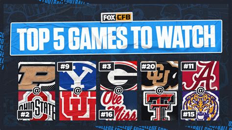 College Football Week 11 Preview Five Best Games To Watch This Weekend