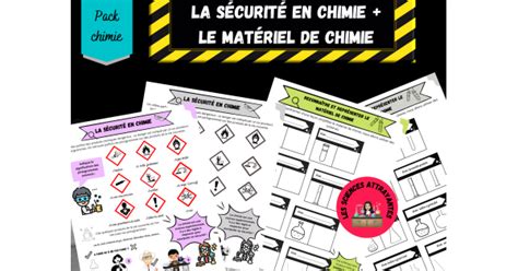 Pack sécurité en chimie matériel de chimie