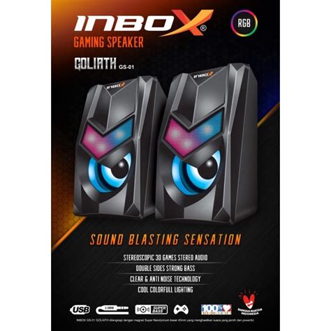 Jual Speaker Gaming Rgb Inbox Gs Goliath Gs Speaker Pc Usb Super